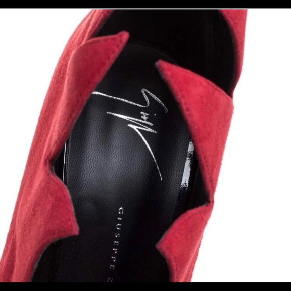 Giuseppe Zanotti Flame Red Suede Olinda Authentic - Picture 4 of 9